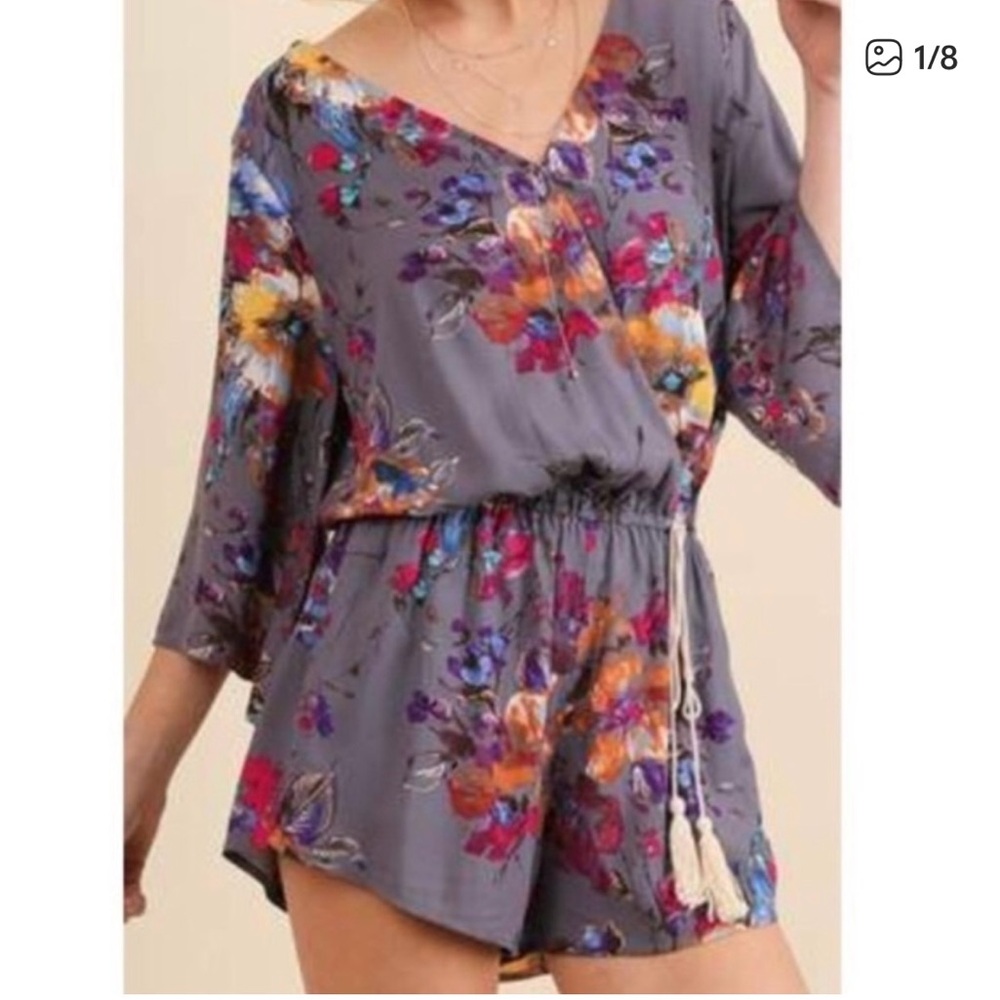 Umgee Floral Romper